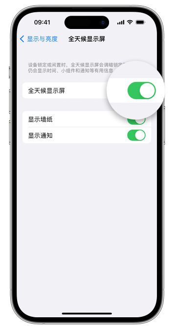 舞钢苹果14维修店分享如何自定义 iPhone 14 Pro 常亮显示屏 