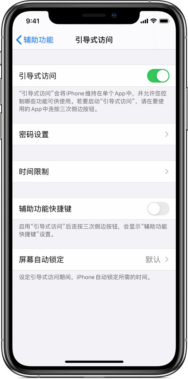 舞钢苹果手机维修分享如何在 iPhone 上退出引导式访问 