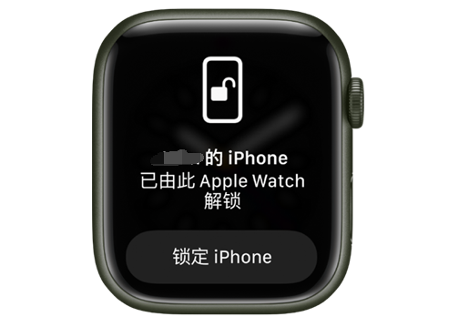 舞钢苹果手机维修分享用 AppleWatch 解锁配备面容 ID 的 iPhone方法 