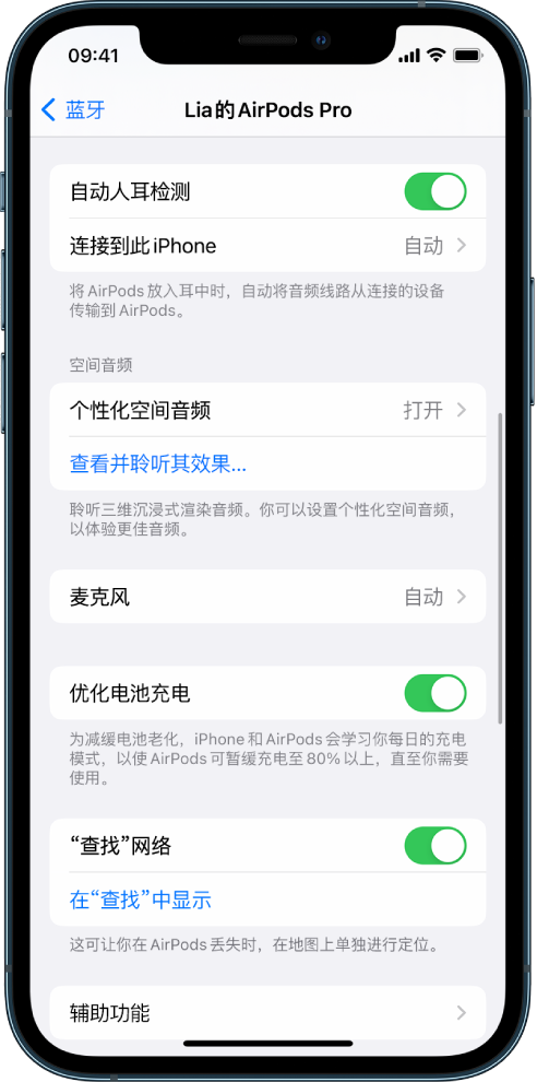 舞钢苹果手机维修分享如何通过 iPhone “查找”功能定位 AirPods 