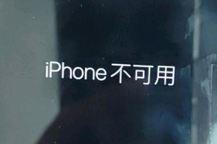 舞钢苹果服务网点分享锁屏界面显示“iPhone 不可用”如何解决 